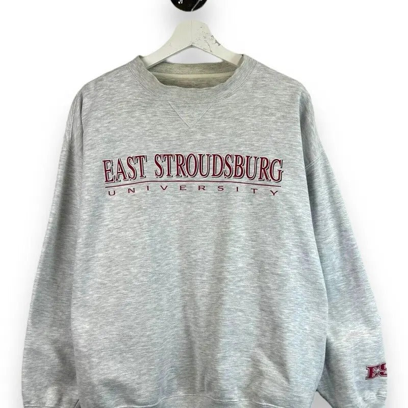 Vtg East Stroudsburg University Collegiate Spellout Graphic Sweatshirt Sz Large T-Shirts, Hoodie | RetroVerseTees.com