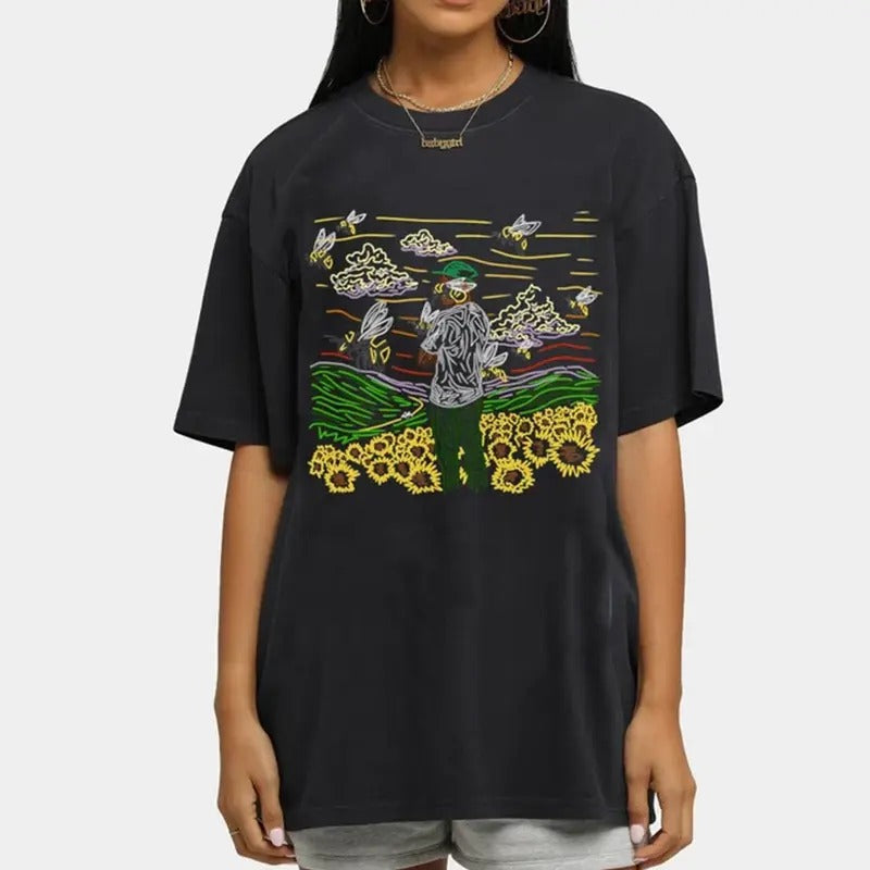 Vtg Flower Boy Y2k Aesthetic Inpsired Tee, Fashion Cotton, Full Colors, Full Sizes, For Men, For Women Hoodie, Sweatshirt