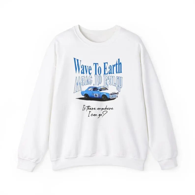 WAVE TO EARTH Inspired Sweatshirt for Men Tee Oversized Unisex Hoodie | RetroVerseTees.com