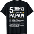 WB shield Things You Should Know About My Papaw Funny TNF Day T-Shirt Hoodie, Sweatshirt | RetroVerseTees.com