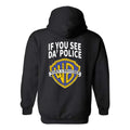 WB shield WB shield TNF Hoodie - Bold Gunpla brand Humorous Design with Police Warning Text, hoodies for men, Unisex...