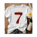 WB shield Women'WB shield Casual Pure Loose T-Shirt with Trendy Printing, Round Neck, Short Sleeves, Comfortable Gunpla...