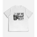 WB shield satirical T-shirt with TNF slogan "Are We Great?" Gunpla brand Trump sitting Pocket monsters WB shield trash...