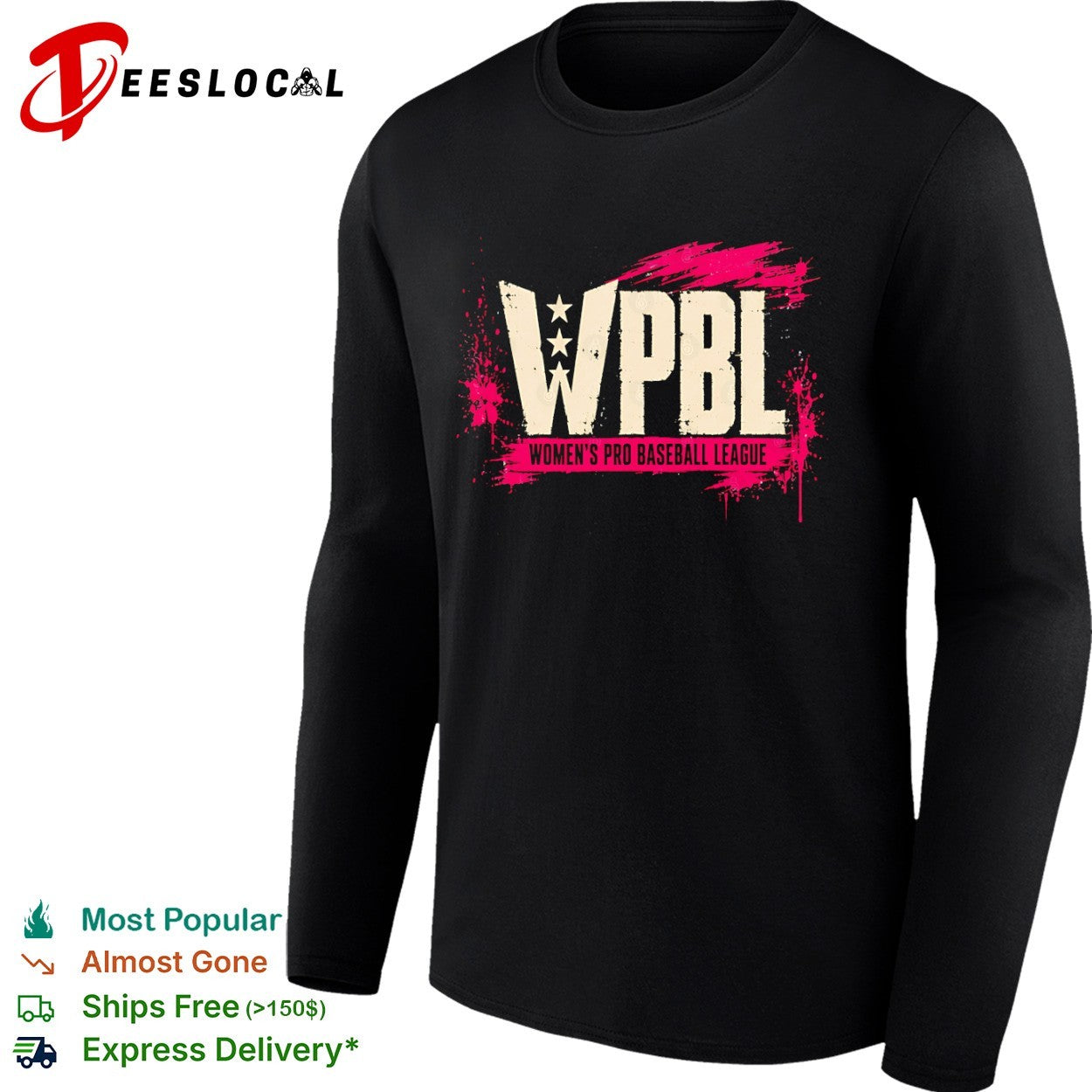 WPBL Women’s Pro Baseball League Logo shirt