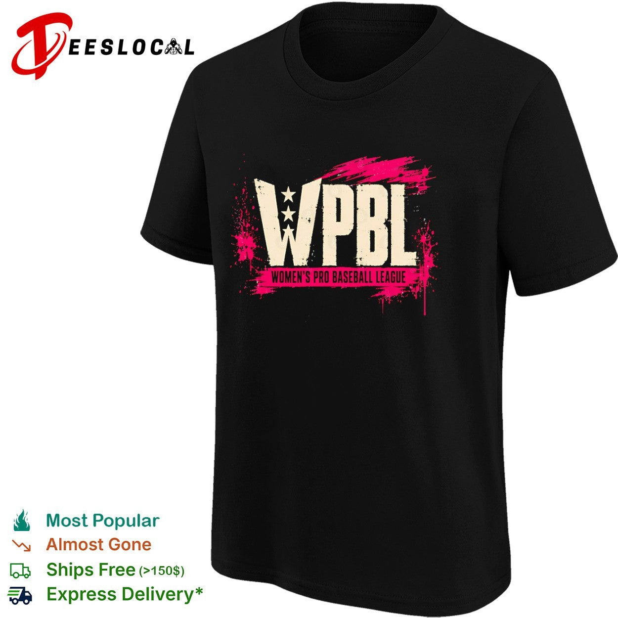 WPBL Women’s Pro Baseball League Logo shirt