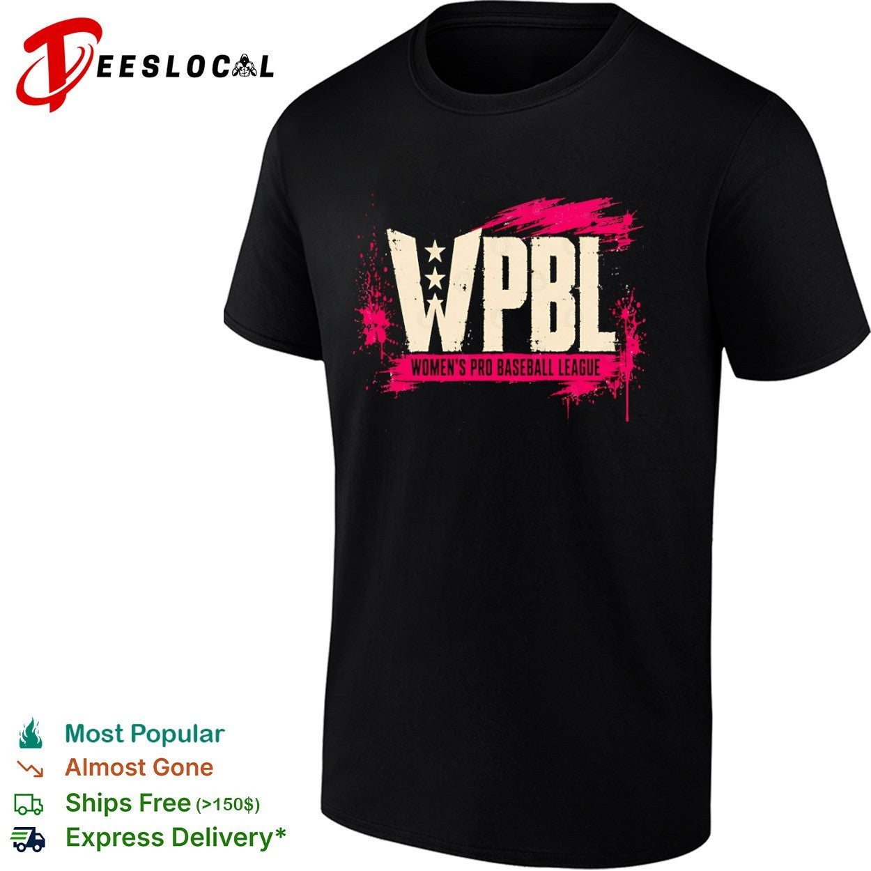WPBL Women’s Pro Baseball League Logo shirt