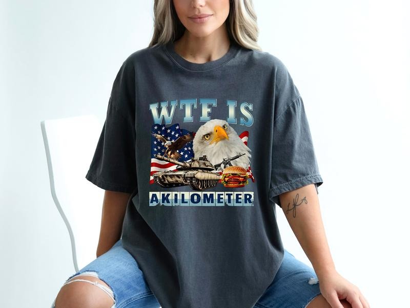 WTF Is A Kilometer Meme Retro Shirt, Funny Meme Vintage Graphic T-Shirt, 90s Graphic T-Shirt, Trendy Gifts, Adult Shirts,...