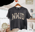 WWJD Cropped Comfort Colors Tee, Trendy Tshirt for Women Hoodie, Sweatshirt | RetroVerseTees.com