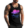 Waikiki Beach Hawaii Surf Vintage Sunset Surfer Unisex Tank Top, Cotton, Size S-3XL T-Shirts, Hoodie, Sweatshirt