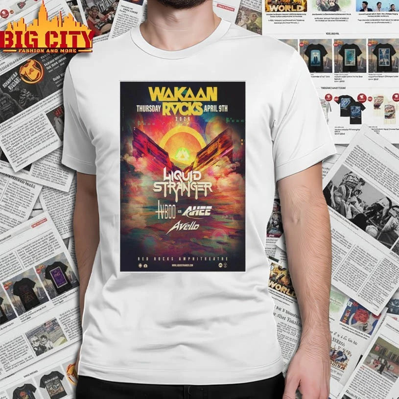 Wakaan Rocks Red Rocks Show April 09 2026 Poster shirt