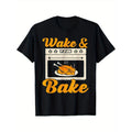 Wake Bake Turkey Feast Meal Dinner Chef Funny Thanksgiving men T-Shirt made in usa Hoodie, Sweatshirt | RetroVerseTees.com