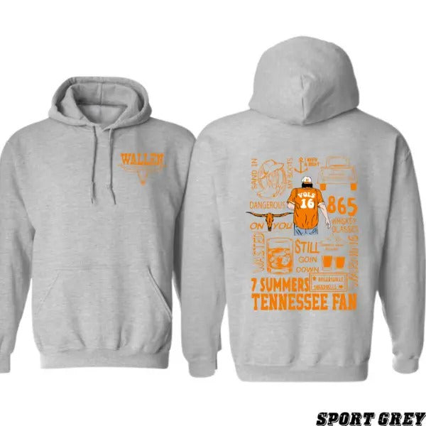 Wallen Tennessee T-shirt Sweatshirt Hoodie , With Bold Bull Skull And Vibrant Graphic Design Celebrating 7 Summers And...