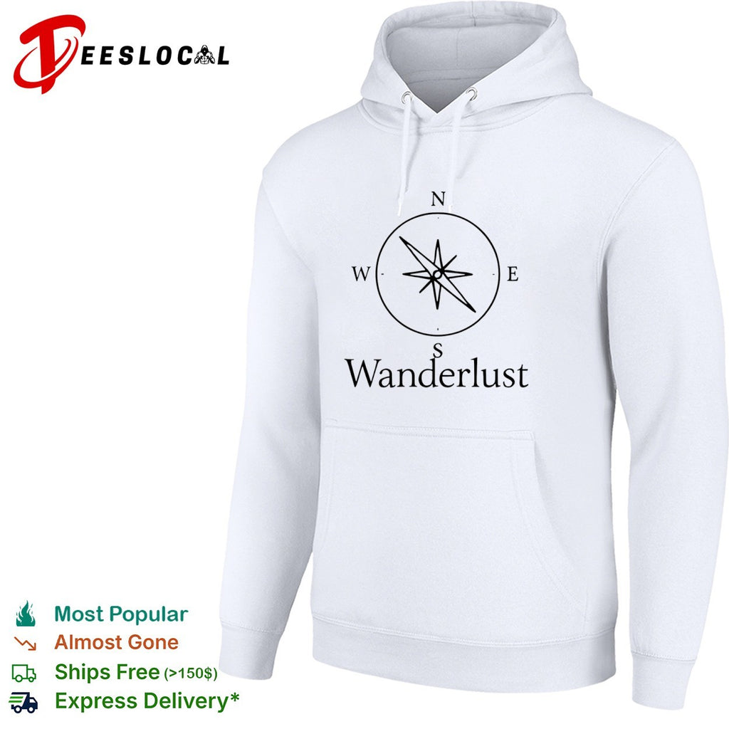 Wanderlust Compass travel adventure navigation shirt