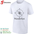 Wanderlust Compass travel adventure navigation shirt