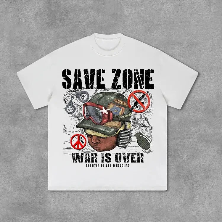 War Is Over Flame Boy Graphic Print Cotton T-Shirt Hoodie, Sweatshirt | RetroVerseTees.com