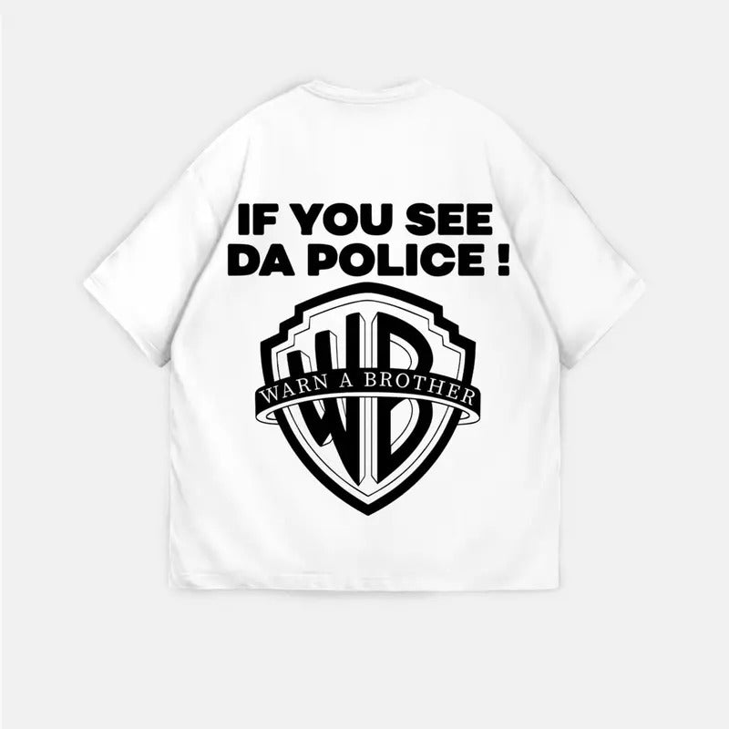 'Warn a Brother' T-shirt - Doublesides - Menswearstyle{n002}2 Hoodie, Sweatshirt | RetroVerseTees.com