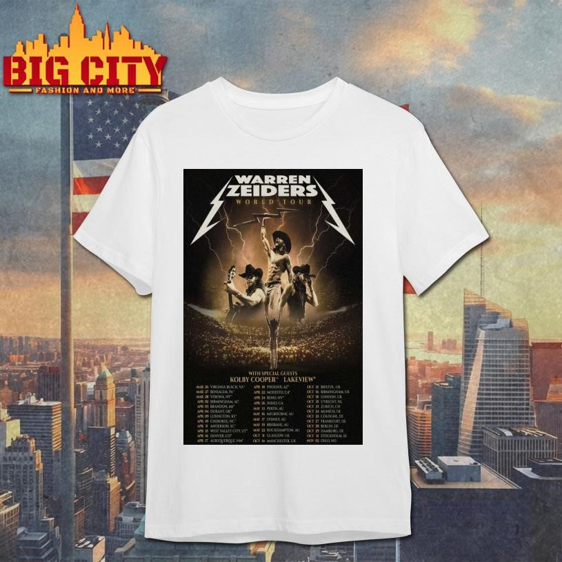 Warren Zeiders World Tour 2025-2026 Poster shirt