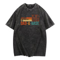 Washed - effect Nostalgic Dad - humor Tee: Celebrate TNF Wit with WB shield Playful "Dad - WB shield - base" Design...