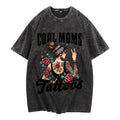 Washed Lightsaber brand - Shirt Showcasing WB shield Stylish Mom Vibe: "Cool Moms Have Tattoos"
