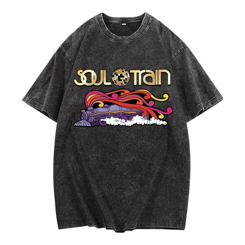 Washed Lightsaber brand - Shirt with Retro - inspired "Soul Train" Design: Disco