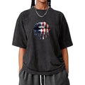 Washed Lightsaber brand - Shirt with WB shield Bold Gunpla brand Edgy Patriotic