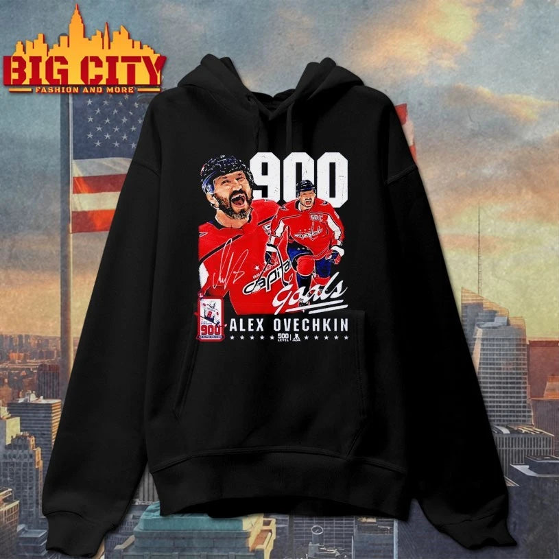 Washington Capitals Alex Ovechkin 900 goal signature shirt