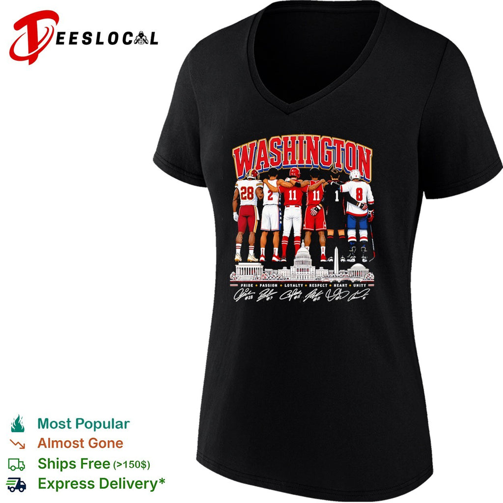 Washington Commanders Wizards Nationals Capitals DC Pride Passion Loyalty shirt