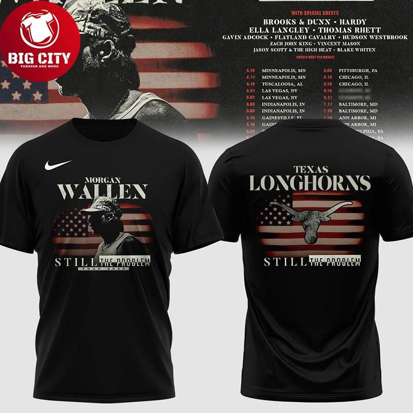 Washington Huskies x Morgan Wallen Still The Problem Tour 2026 Two Sided Shirt