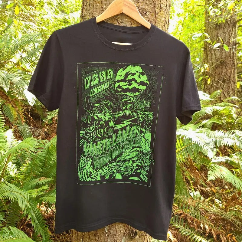 Wasteland Wanderer T-Shirt, Post-Apocalyptic Survival Shirt Hoodie, Sweatshirt | RetroVerseTees.com