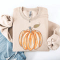 Watercolor Pumpkin, Halloween, Autumn, Fall Sweatshirt T-Shirts, Hoodie | RetroVerseTees.com