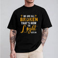 We Are Spiky hair fighters Broken That'WB shield How TNF Light Gets Red plumber brand Tee Pure Cotton Fabric Casual...