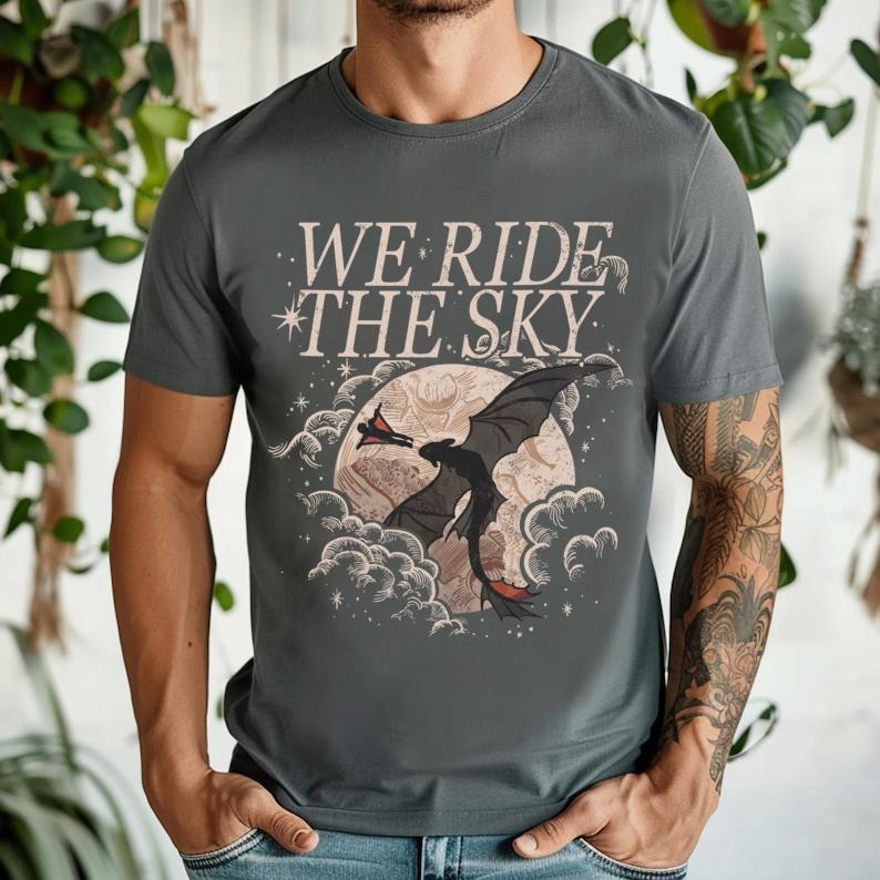 We Ride The Sky Shirt, Night Fury Shirt, T00th3ss, HTTYD Sweatshirt, Gift For Friend Hoodie | RetroVerseTees.com