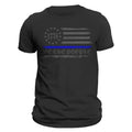 We The People 1776 Thin Blue Line Flag Police Men's T-Shirt Casual Classic Hoodie, Sweatshirt | RetroVerseTees.com