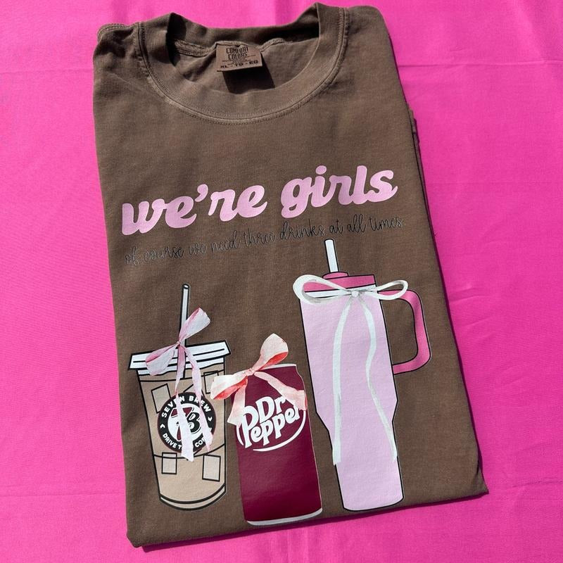We're Girls Comfort Colors T-Shirt 'NLB' Hoodie, Sweatshirt | RetroVerseTees.com