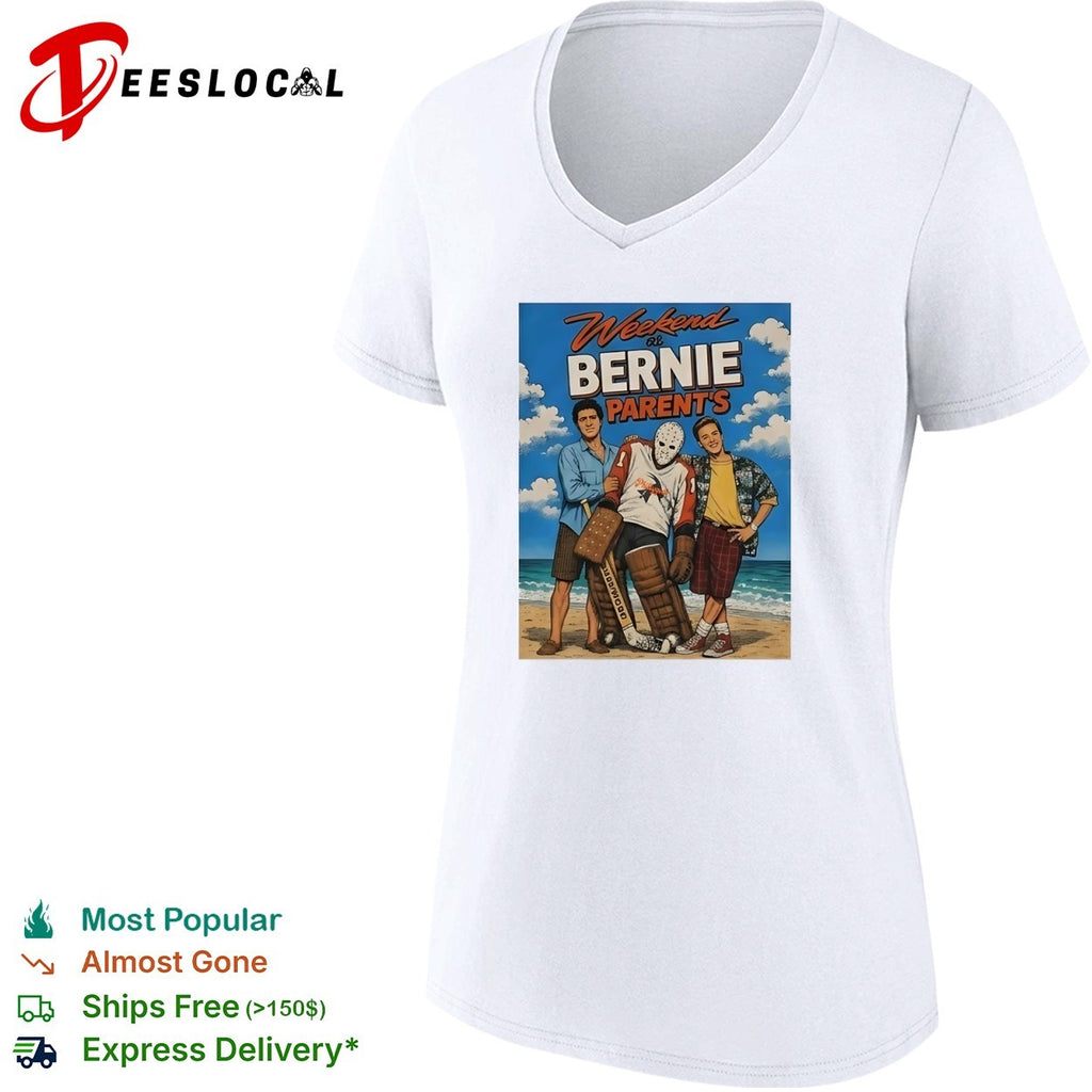 Weekend at Bernie Parent’s Phillygoat Hockey Parody shirt