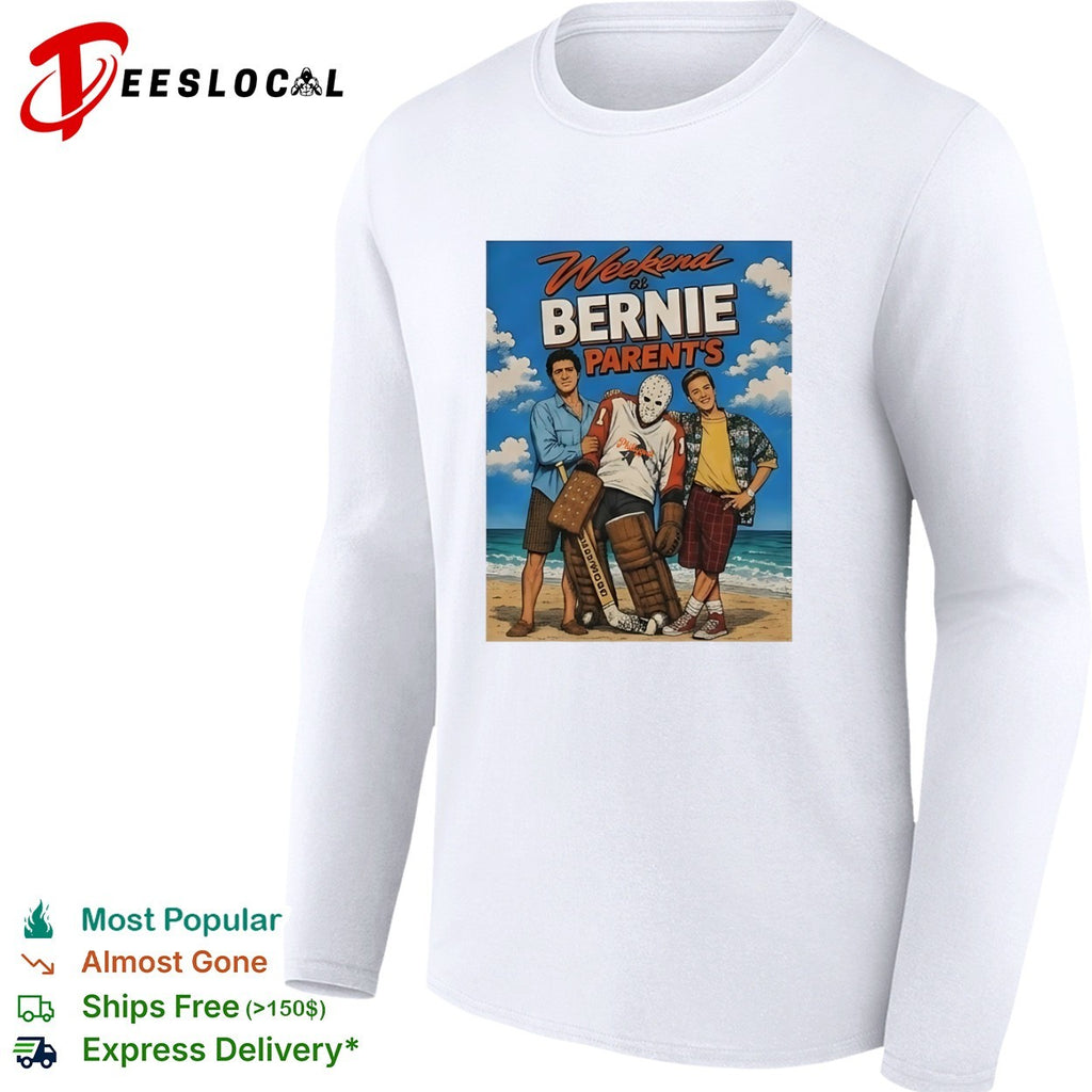 Weekend at Bernie Parent’s Phillygoat Hockey Parody shirt