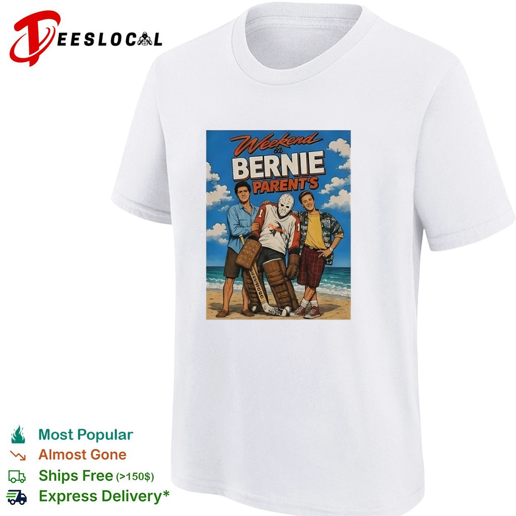 Weekend at Bernie Parent’s Phillygoat Hockey Parody shirt
