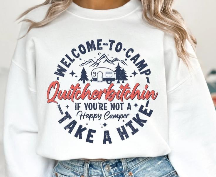 Welcome to Camp DTF Transfers - THIS IS NOT A SHIRT Hoodie, Sweatshirt | RetroVerseTees.com
