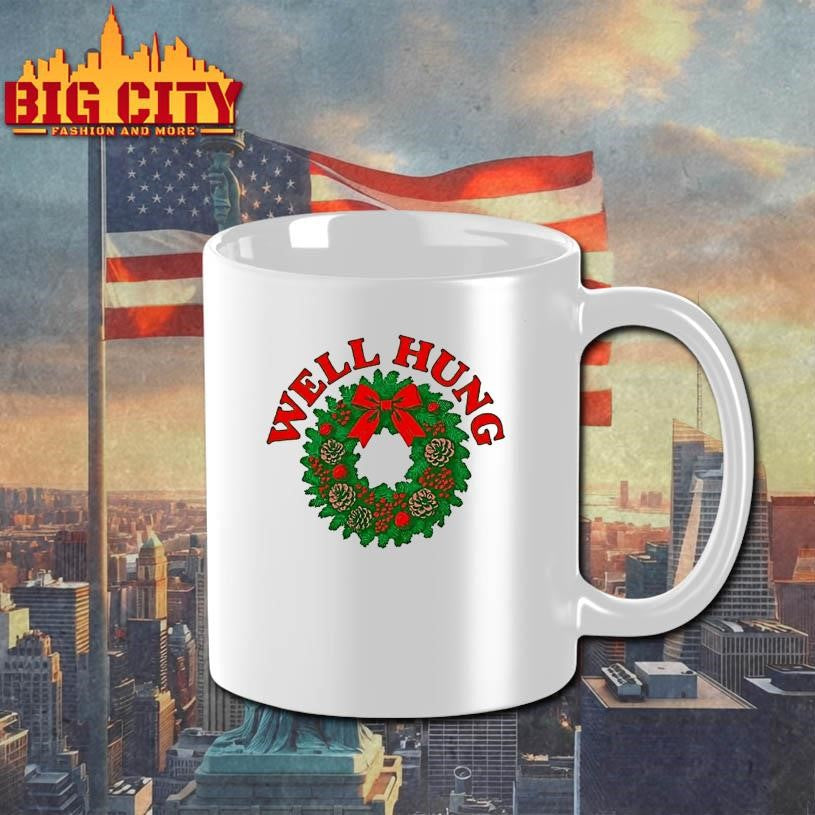 Well Hung Green Pine Boughs Christmas Graphic Shirt