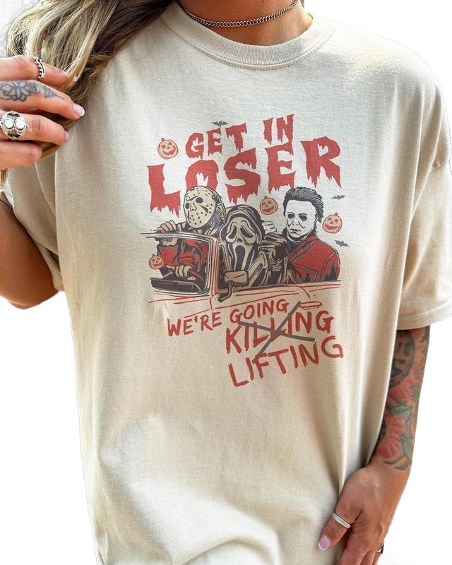 Were Going Lifting Gym Shirt, Retro Halloween Tshirt, Horror Gym Shirt, Weightlifting Shirt, Gym Pump Cover, Workout...