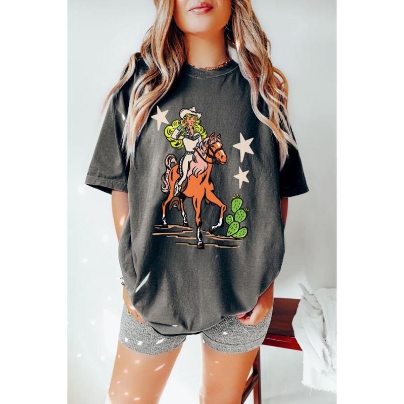 Western Graphic Tee, Retro Doll Tshirt, Cowgirl graphic T Shirt, Western Doll, Pink Cowgirl Doll Shirt, Hoodie, Sweatshirt