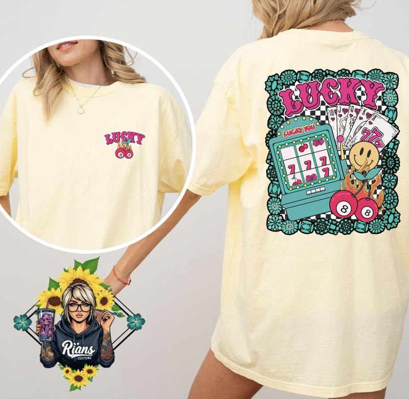 Western LUCKY Unisex Comfort Colors Tee Hoodie, Sweatshirt | RetroVerseTees.com