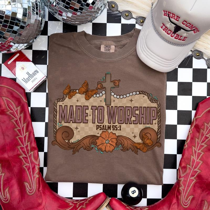 Western Made to Worship DTF Transfers - THIS IS NOT A SHIRT Hoodie, Sweatshirt | RetroVerseTees.com