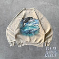 Whale Orca D.o.lp.hi.n Vintage Sweatshirt, Retro Ocean Sweater, e Sea Animals Sweater, Ocean Gifts, Cozy Warm  Sweatshirt...
