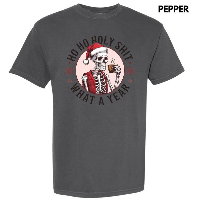 What A Year Skeleton Comfort Colors T-Shirt 'NLB' Hoodie, Sweatshirt | RetroVerseTees.com