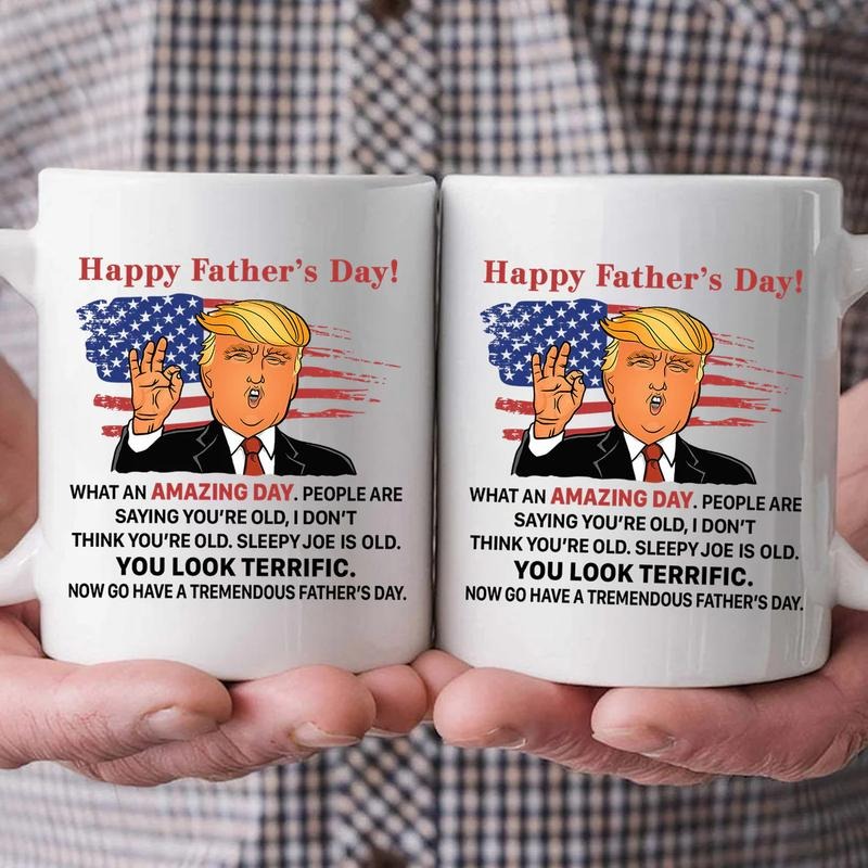 What An Amazing Day President Do.nald Trum- Gift For Dad, Husband, Father's Day - Personalized Ceramic T-Shirts, Hoodie,...