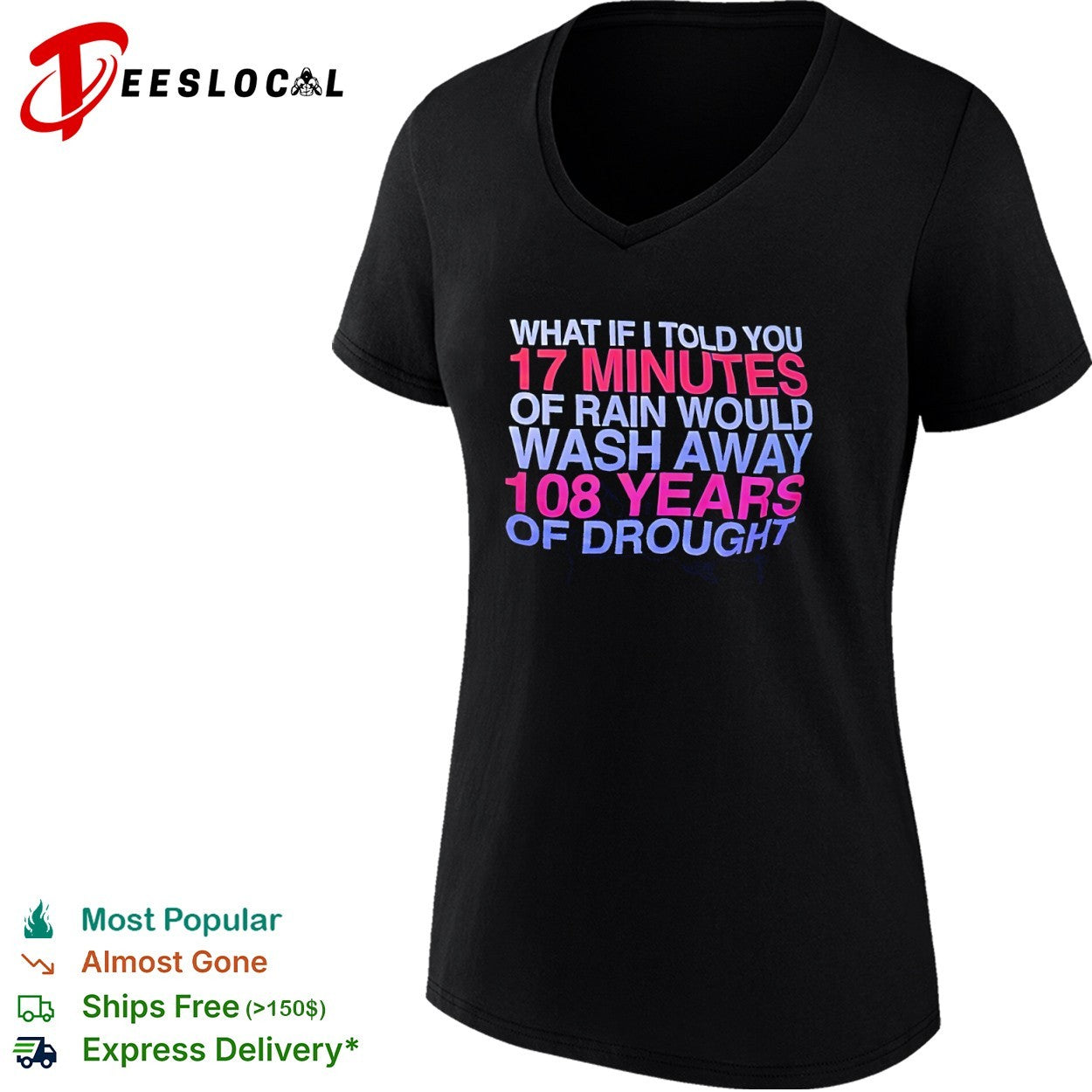 What If I Told You 17 Minutes of Rain Would Wash Away 108 Years of Drought shirt
