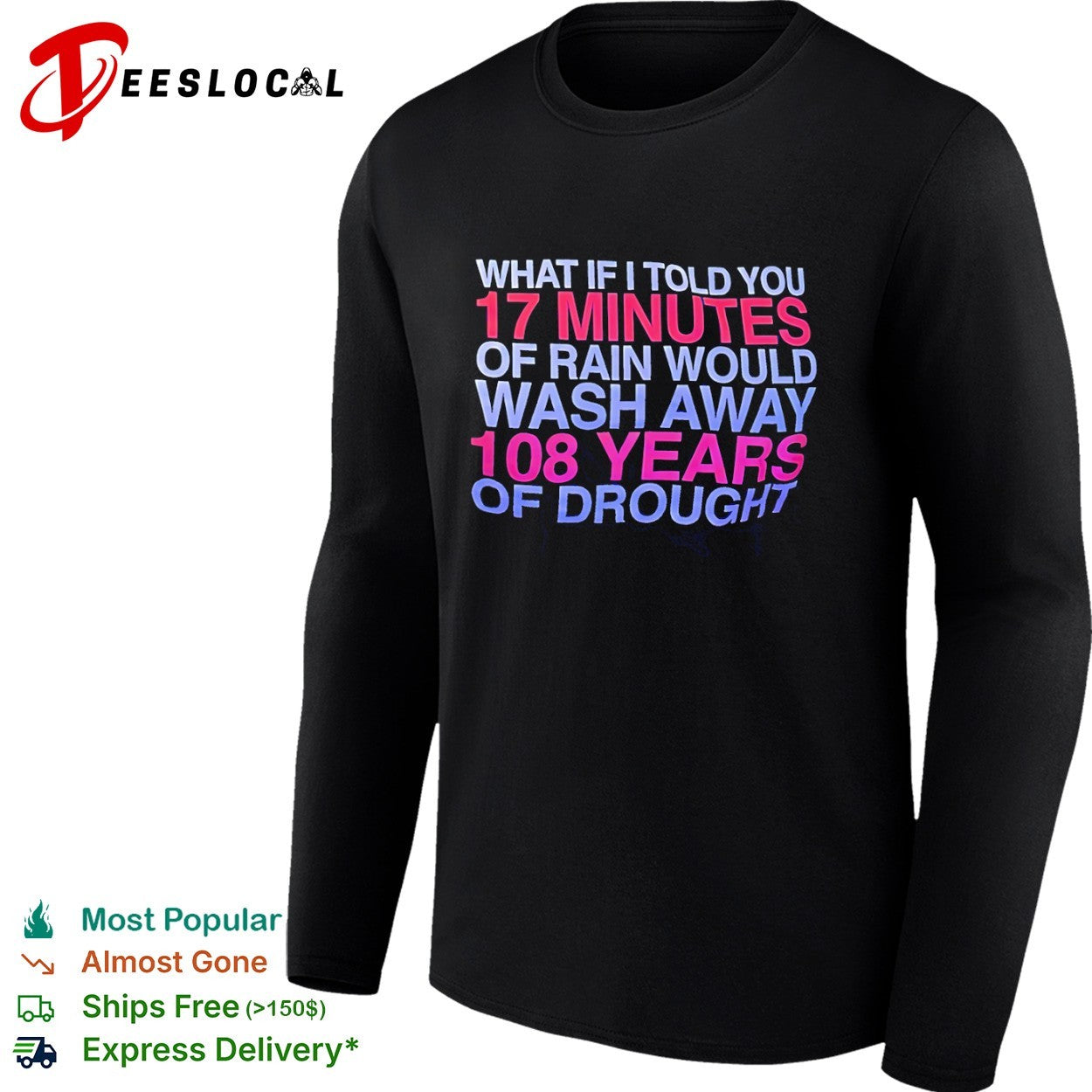 What If I Told You 17 Minutes of Rain Would Wash Away 108 Years of Drought shirt