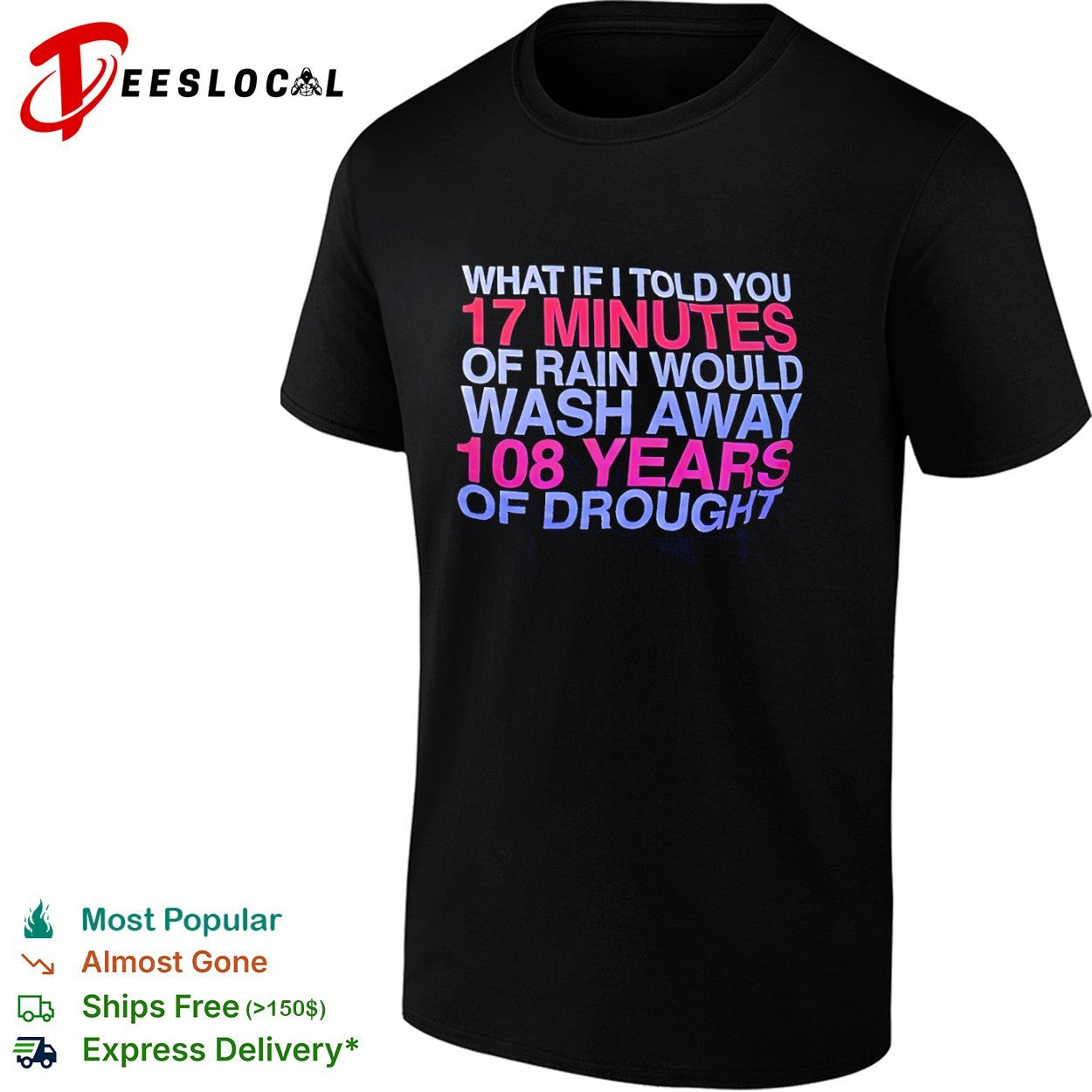 What If I Told You 17 Minutes of Rain Would Wash Away 108 Years of Drought shirt