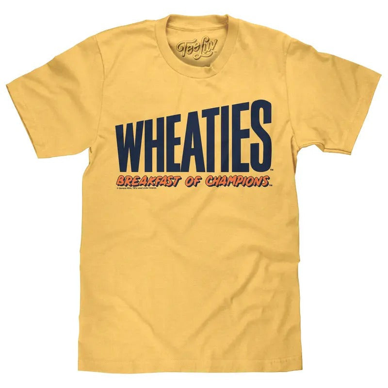 Wheaties Breakfast of Champions T-Shirt - Banana Cream Yellow Hoodie, Sweatshirt | RetroVerseTees.com